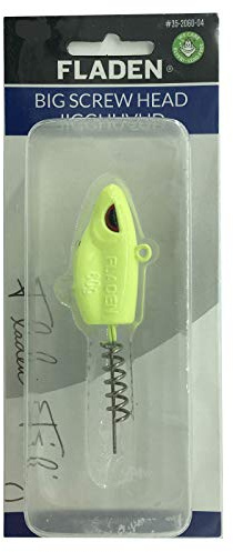 Fladen Schraub-Jigkopf Jighead Meer Angeln - 60g Luminious