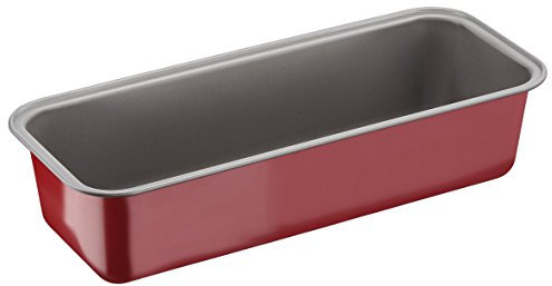 TefalJ 1640114 Delibake - Molde para tartas (30 cm, acero rojo), color rojo