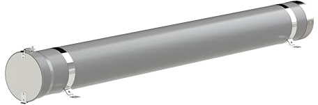 Tubo Portaoggetti Robusto e Sicuro per Furgoni, Resistente ai Raggi UV, con Chiusura a Lucchetto - Ø160 x 3050 mm ATITECNOB