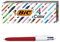 BIC 4-Color Grip Ballpoint Pen, Blue Barrel, Medium Point (1.0mm), Assorted Inks, 3-Count
