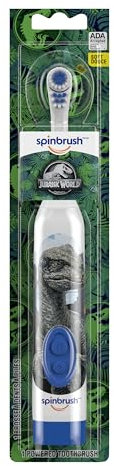 Arm & Hammer, Kid's Spinbrush, Jurassic World, Soft, 1 Battery Powered Toothbrush