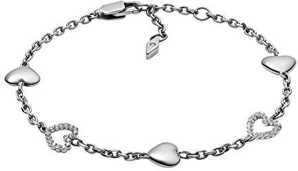 Fossil Armband Für Frauen, 16,5 Cm + 1,2 Cm + 1,2 Cm Silbernes Edelstahlarmband, JOF00458040