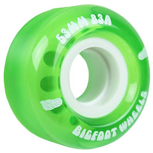 Bigfoot Wheels Unisex-Erwachsene Cruisers Bigfoot Skateboard, 53 mm, 83 A, weiche Cruiser-Filmer-Räder, Grün, 53mm