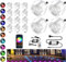 20er WIFI Bodeneinbauleuchten Arbeitet mit Alexa,RGB LED Einbaustrahler DC12V Ø30mm 0.6W LED Boden WiFi Wireless Smart Phone Full Kit