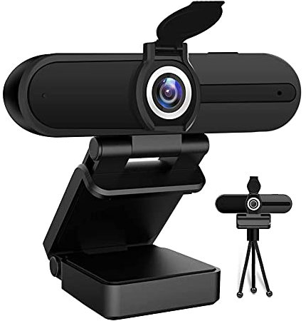 HDZIYU 4K Webcam with Microphone and Tripod, USB Web Camera for PC and Laptop, 8MP Widescreen for Video Calling, Recording, Streaming and Conference