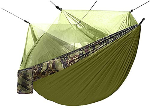 BAILR Hamac avec Moustiquaire, Hamac De Jardin Exterieur 2 Personnes, Hamac en Plein Air pour Les Camping, La Randonnée, La Plage,Pauses Déjeuner