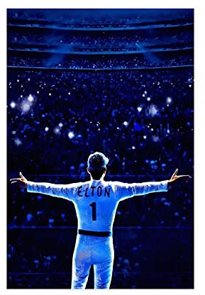 LFJT Rocketman-Poster, klassische Filme, Leinwand, Poster, Schlafzimmer, Dekoration, Sport, Landschaft, Büro, Raumdekoration, Geschenkrahmen: 60 x 90 cm