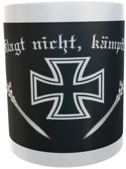 U24 Tasse Kaffeebecher Mug Cup Flagge Klagt nicht kämpft