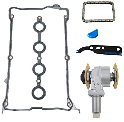 Huiruhy Reemplazo del kit de sello del tensor de la cadena del ajustador del árbol de levas para 1.8 T 058109088D 058109088B 058198217