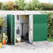 Tidyard Capanno per Attrezzi,Casetta in Metallo,Capanno da Giardino per Esterni,Capanno Attrezzi Casetta per Attrezzi,Casetta da Giardino in Metallo, Verde 225x89x161 cm Acciaio Zincato