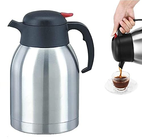 1.5L Coffee Tea Carafe Vacuum Jugs Double Walled Insulated Stainless Steel Thermal Flask Travel Coffee Dispenser Tea Pot Keep Water Drink Hot