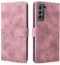 CXTCASE Funda para Samsung Galaxy S21 FE 5G, Funda Tapa Libro Movil Carcasa PU Cuero Flip Caso Cubierta Case Funda con Soporte y Ranuras para Tarjetas para Samsung Galaxy S21 FE 5G, Rosa