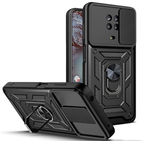betterfon Handyhülle für Nokia G10 / G20 | Stoßfest & Kratzfest | Mit Kameraschutz, Anti-Fingerabdruck & robustem Panzerschutz-Design | Schwarz