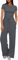 Darong 2-teiliges Damen-Outfits, Lounge-Set, gerüscht, kurzärmelig, Tops und hohe Taille, weites Bein, Trainingsanzug-Sets, GRAU, M