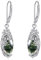 POPLYKE Moos Achat Ohrringe Sterling Silber Moos Achat Baum des Lebens Teardrop Tropfen Ohrringe Leverback Schmuck Geschenke für Frauen