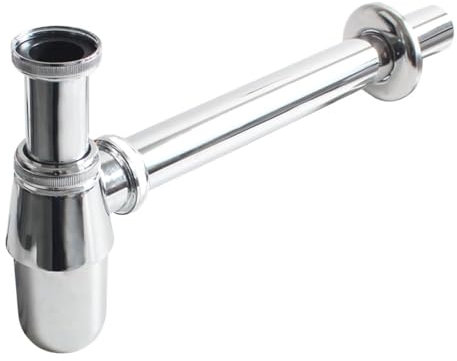 TALEA Zinc Alloy Chrome Plating,Bathroom Basin Sink Bottle P Trap Waste Drain Pipe Fittings, G1-1/4'' Sink Hole GN110-U