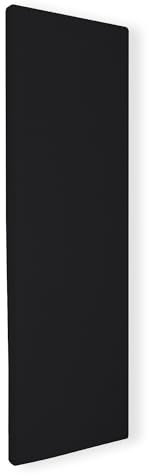 SILENT4® Schallabsorber Wand 114x33x5cm Akustikbild Akustikpaneele aus Akustikvlies, Klettverschluss- & Schraubmontage, messbar verbesserte Raumakustik durch Akustikplatten mit Stoffbezug in Schwarz