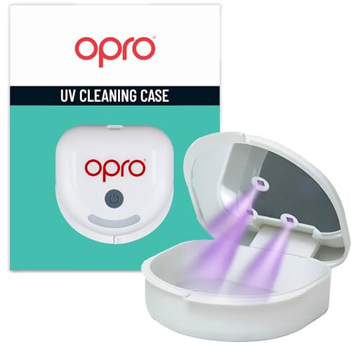 OPRO UV Cleaning Case for Mouth Guards | Dental Retainer Cleaner for Aligners & Night Guards, Eliminates 99.99% of Bacteria & Viruses, Chemical-Free