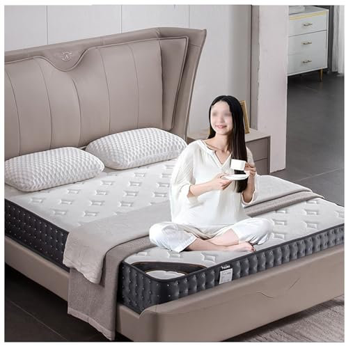 Matratze Hybrid-Taschenfederkern-Memoryschaum-Matratze, Einzeln Verpackte Federkernmatratzen, Bettmatratze Mittelfest,20cm,90X190cm