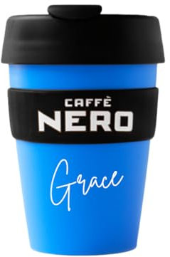 Personalised Cafe Nero Cup 12oz Regular, Recycled Plastic
