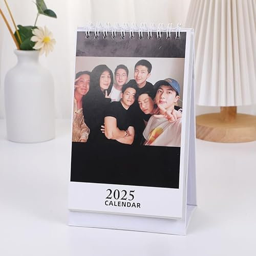 2025 Jungkook Schreibtischkalender Jimin Jin Jhope RM Kpop 2025 V Kalender Dekoration Desktop Kalender Tischkalender für Fans