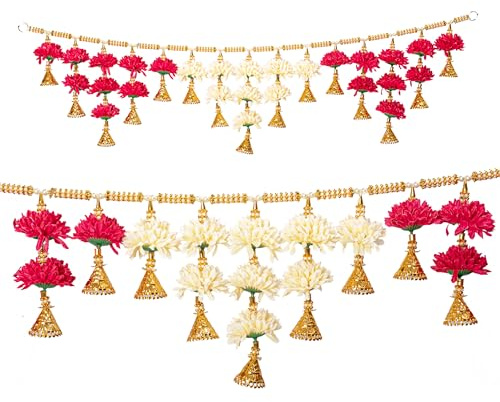Traditional Toran Bandanwaar Hanging for Home Wall Door Temple Festival Wedding Party Decoration & Gifting (Design-1)