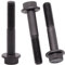 Bulloni a testa esagonale flangiata M12-1,75 x 60 mm (confezione da 6), viti a flangia esagonale, finitura in ossido nero, acciaio legato di grado 10.9, ricambi bulloni auto moto, filettatura parziale