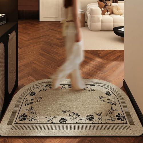 Zerbino Antiscivolo, Tappeto Ingresso per Interni ed Esterni, Zerbini per Ingresso Casa, Zerbino Esterno Ingresso, Tappeti per Giardino, Corridoio, Cucina, Porta di Casa,D,60x90cm