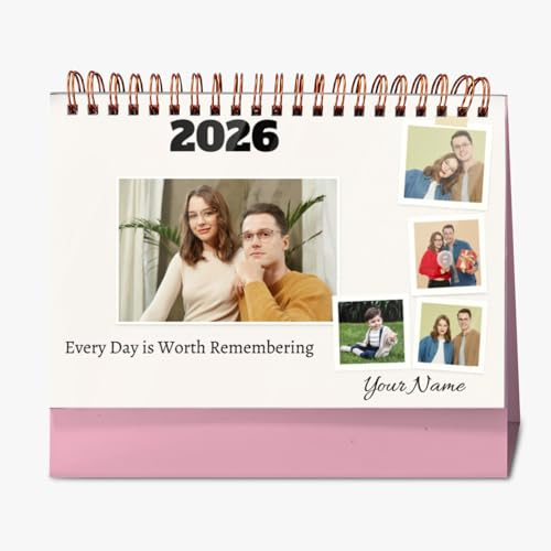 Fotokalender 2026 Tischkalender,Monatskalender mit Kästchen,Familienkalender 2026 selbst gestalten,DIY Bastelkalender für Fotos zum Selbstgestalten,Kreatives Geschenk für Familie-Simple style