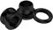 KJM FASHION 2 Stk Schwarz Eloxiert 12mm 1/2 Inch Fleischtunnel Screw Ohr Flesh Tunnel Ohrringe Plug Stecker Dehner Piercing Schmuck 1868