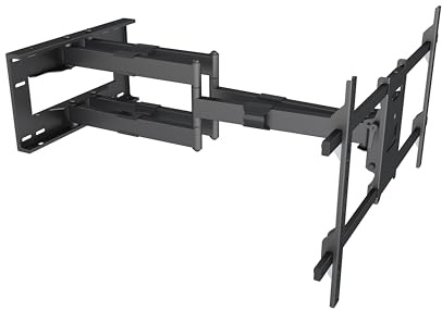 Multibrackets M Universal Long Reach Arm HD 2.29 m (90 Inches) Black - Flat Screen Wall Mounts (60 kg, 127 cm (50 Inch), 2.29 m (90 Inch), 100 x 100 mm, 800 x 400 mm, Black)