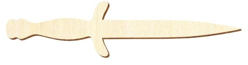 Holz Dolch - Deko Basteln 5-50cm, Größe:8cm, Pack mit:10 Stück