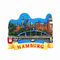 3D-Kühlschrankmagnet, Hamburg, Deutschland, Reise-Souvenir, Geschenk-Kollektion, Zuhause, Küche, Dekoration, Magnetaufkleber, Hamburg, Deutschland, Kühlschrankmagnet