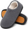Mishansha Hausschuhe Herren Winter Warme Pantoffeln für Herren Rutschfeste Plüsch Hüttenschuhe Indoor Slippers Gefütterte Puschen Grau,Gr.41