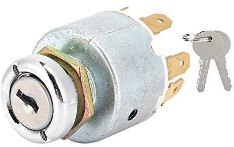 Commutateur d'allumage avec 2 clés pour tondeuse à gazon de voiture de bateau 12V