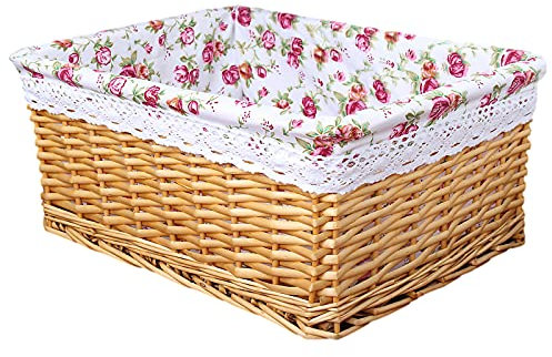 rismart Wicker Rattan Basket Snacks Breads Serving Storage Handmade Decorative Bowl Gold