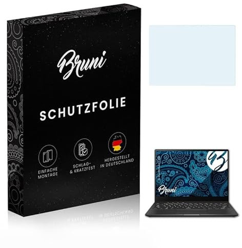 Bruni Screen Protector compatible with Asus ROG Flow X13 2022 Protector Film, crystal clear Protective Film (2X)