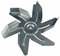 easyPART Kompatibel/Ersatz für Electrolux 315266621/4 Flügel 180 mm Ø Ventilator Heißluft Backofen AEG 315266621