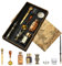 Joyeee Holz Dip Pen Set mit Tinte, Vintage Brieföffner, Stifthalter, Teelicht Kerzen,Umschlag achssiegel Kit, Gold Wachssiegelperlen, Idee zum Schreiben, Zeichnen, Unterschriften, Kunstgeschenke