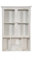 Biscottini Wandschrank aus Holz 90 x 62 x 17 cm | Vitrine Shabby Chic weiß | Badezimmerschrank