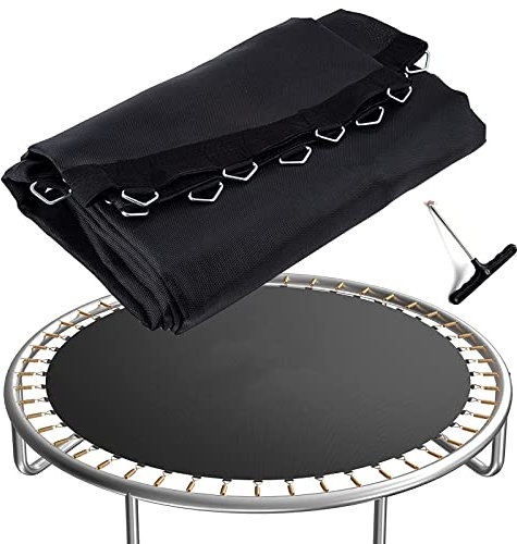 UVCMDUI Estera de Salto de Repuesto para Cama Elásticade ø 183 244 305 366 396 427 457 488 cm Tapete de Repuesto para Trampolín Tela Elástica,244cm 48 Rings