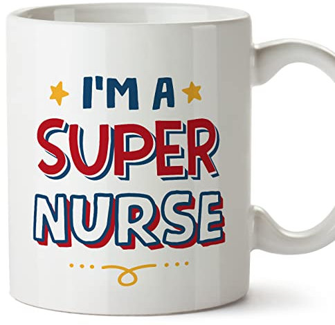 MUGFFINS Tazas para ENFERMERA - En Inglés - - 11 oz / 330 ml - Regalo original y divertido