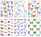Trennpapier für Diamantmalerei, Schmetterlings-Stil, einseitige Trennblätter, dekorativer Papiereinband, Ersatz für 5D-Diamantkunst-Werkzeug (10,5 x 7,4 cm), 60 Stück