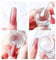 Ignire French Tip Nail Stamp – 2 Pc Nail Art Stamper Kit with Scraper, Clear Silicone Nail Stamper for DIY French Manicure at Home or Salon