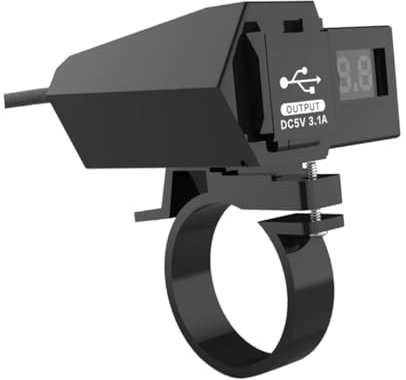 Chargeur USB Double Port 3 1 A Charge Rapide Compatible avec Téléphone Ordinateur Appareil Photo Noir avec Affichage Numérique