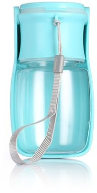 Hundetrinkflasche, Faltbare Hunde Wasserflasche mit Trinkspender für Unterwegs, Reisen, Outdoor, Spazierengehen, BPA-frei für Hunde, Katzen, Haustiere