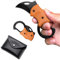 DDFF Navaja Plegable, Llavero Cuchillo, EDC Navaja Portátil, Cuchillo Llavero con Mosquetón, Regalos para Hombres, Mini Cuchillo de Bolsillo, para Acampar Cuchillo al Aire Libre (color naranja)