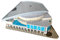 Habarri - Quicken Loans Arena Puzzle 3D - 3D Puzzle-Stadion - 3D Basketballstadion für Kinder und Erwachsene - Basketball Stadion Modell - Modellbau - 61 Elemente