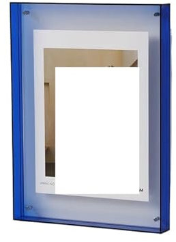 QAUUCP Fotorahmen DIY Transparent Poster Fotorahmen Malerei Halle Schlafzimmer Wand Gast Bilderrahmen Tischrahmen phoframe(Blue)