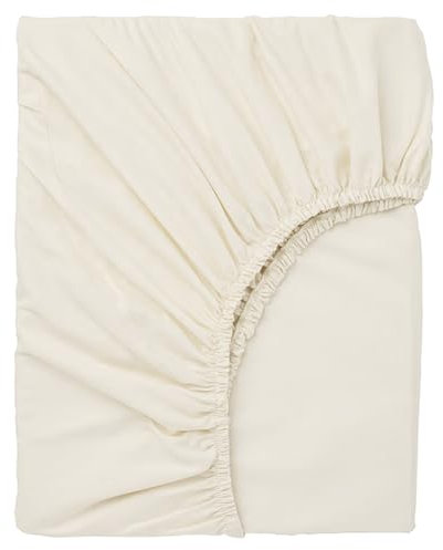 Hotella Spannbettlaken für Doppelbett, 100 % Mikrofaser, ultraweiche Hotelqualität, 35,6 cm tiefe Tasche, Matratzenschoner für Doppelbett, maschinenwaschbar und lichtecht, 99,1 x 190,5 cm, Cremeweiß